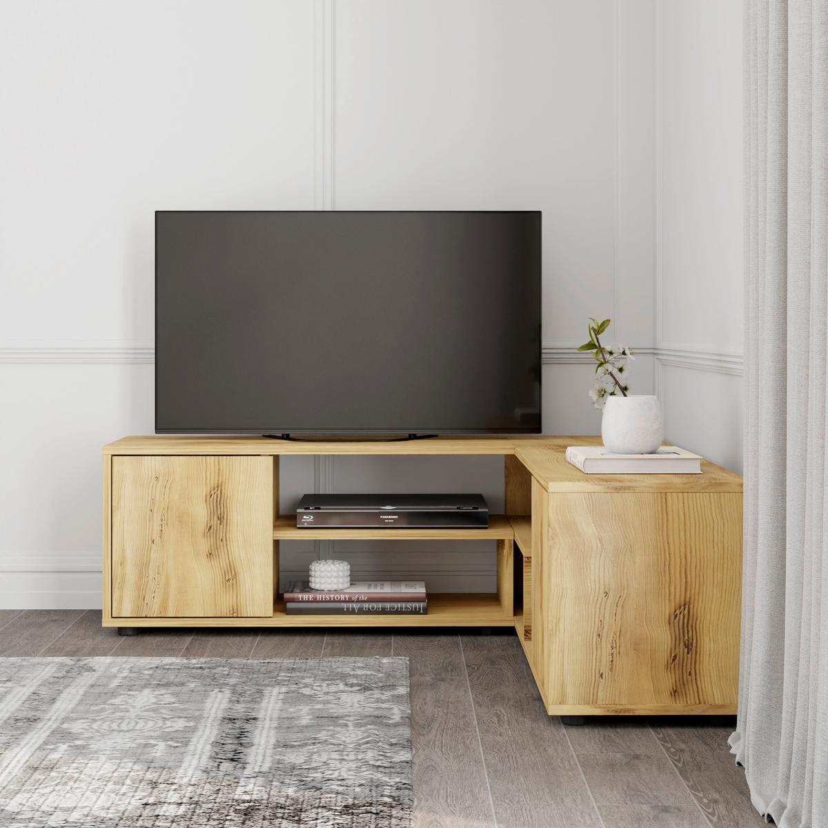 Lowboard Rosa Nussbaumfarben B: 125 Cm - Nussbaumfarben, Design, Holzwerkstoff (125/40/120cm) - Livetastic