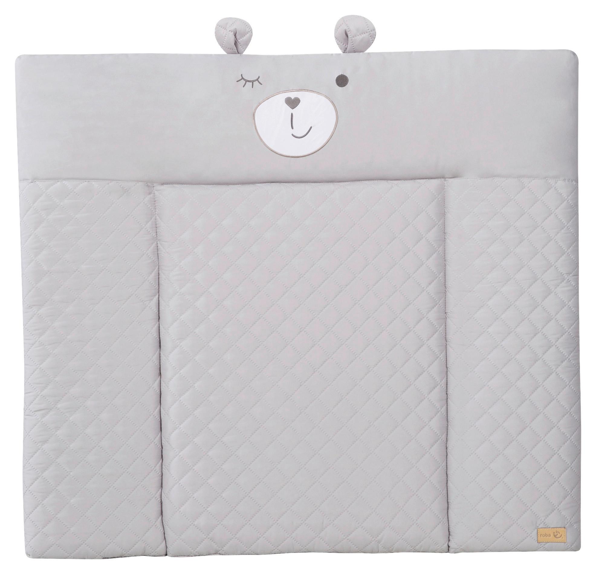 Prebaľovacia podložka BEAR GRAU, 85x75 cm - sivá, Konventionell, textil (85/4/75cm)