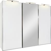 Schwebetürenschrank Mit Spiegel 336cm Sonate Rom, Weiß - Weiß, MODERN, Holz/Holzwerkstoff (336/240/68cm) - Luca Bessoni