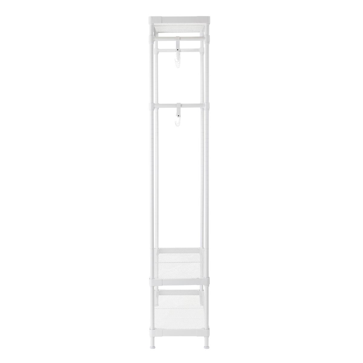 GARDEROBENSTÄNDER Weiß B: 75cm - Weiß, Design, Metall (75/180/32cm) - MID.YOU