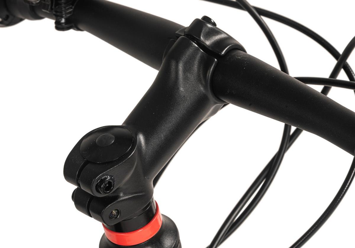 Mountainbike, Schwarz/Rot 26 Zoll, Rahmen 46 cm - Schwarz, Basics, Metall (25/140/60cm)