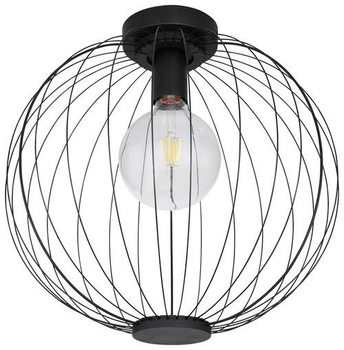 Deckenleuchte Roza Ø 40 cm - Schwarz, Trend, Metall (40/37,5cm) - Globo