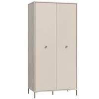 Skříň se zlatými úchytkami Salvatrice - barvy zlata/pískové barvy, Konvenční, kov/kompozitní dřevo (93,7/195,2/55,8cm)