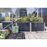 Hochbeet Stahl Linus 65x40,3x185 cm Anthrazit - Anthrazit, Basics, Metall (65/40,3/185cm)