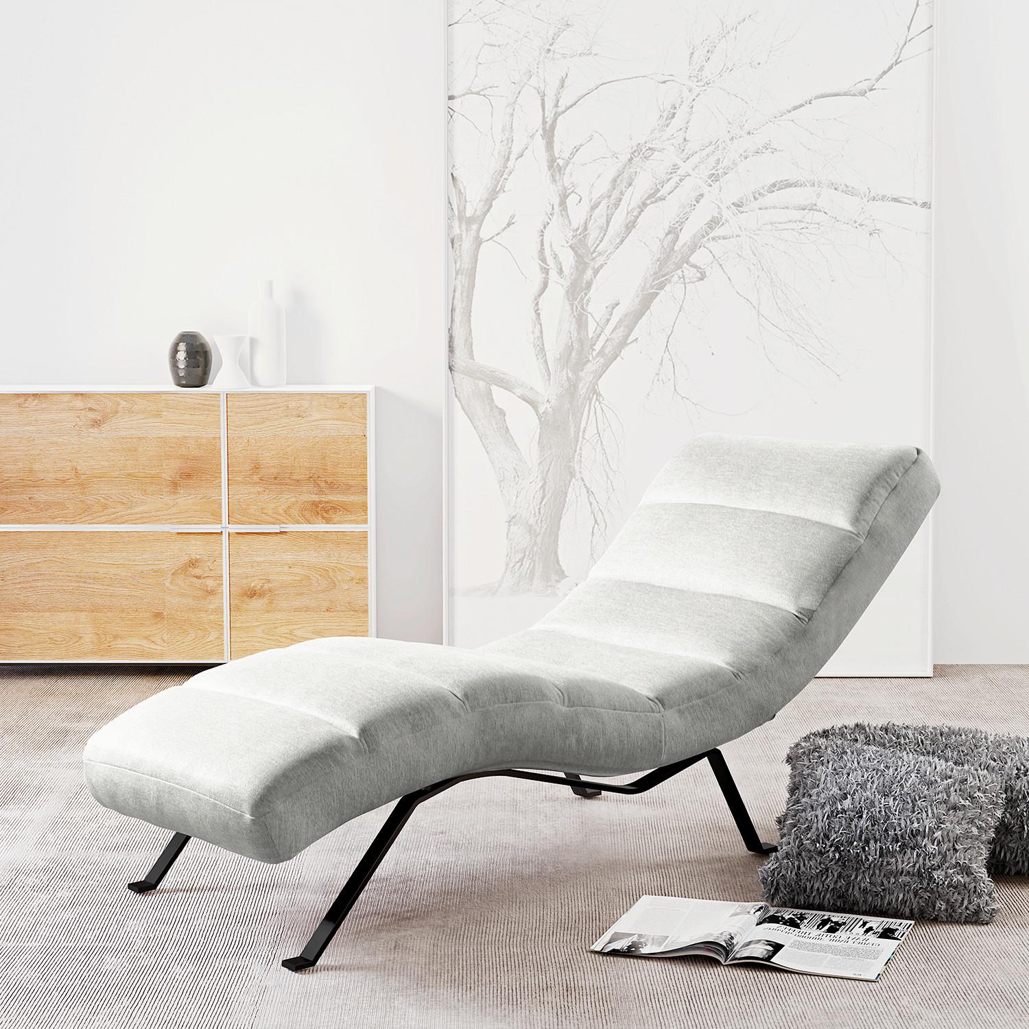 Relaxliege Swing Blick Hellgrau B: 65 Cm - Hellgrau/Schwarz, Design, Textil (65/65/171cm) - Livetastic