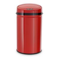 Echtwerk Abfalleimer 30 Liter Edelstahl, Rot - Rot/Schwarz, Basics, Kunststoff/Metall (30,5/56,5cm) - Echtwerk