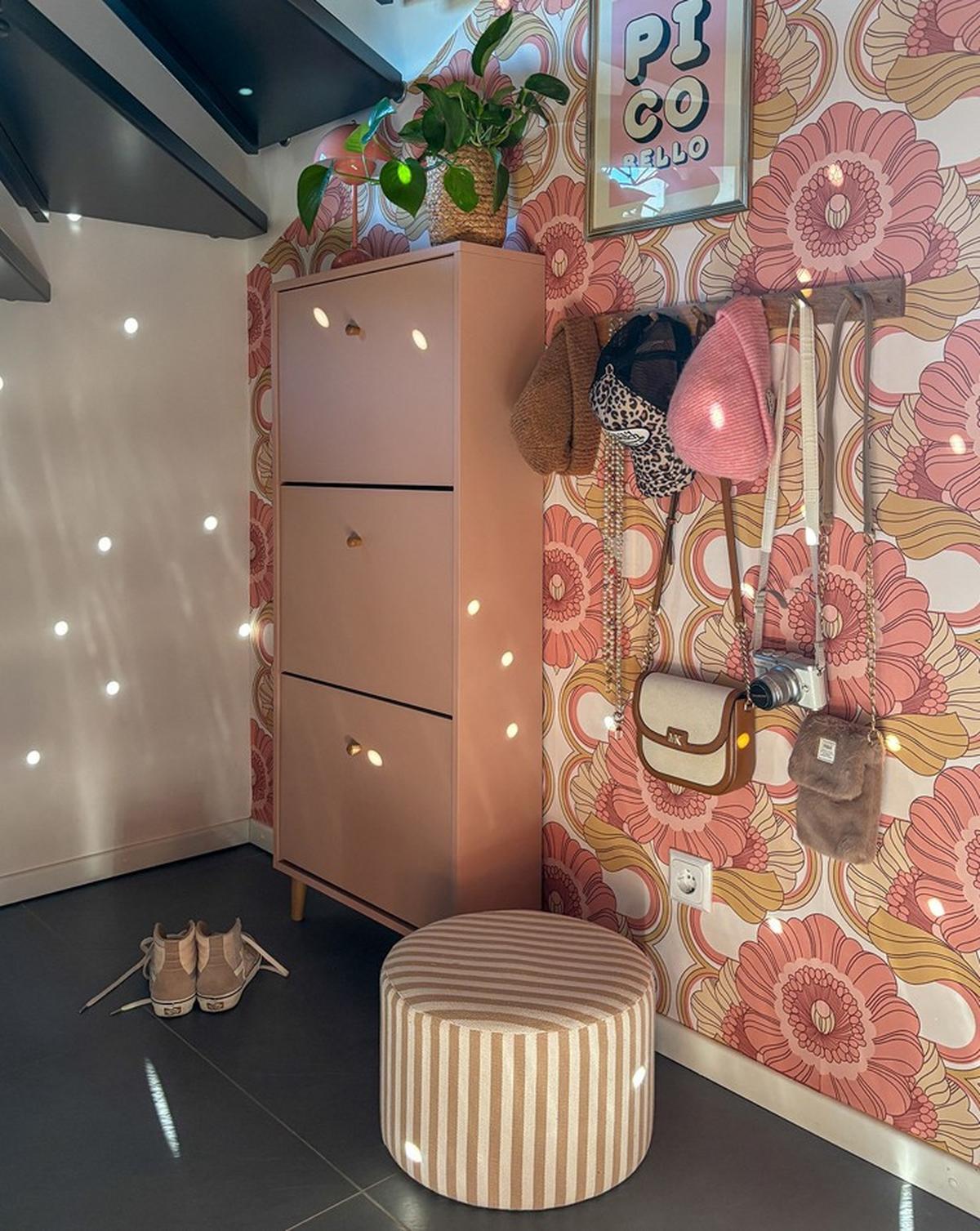 Schuhkipper Bjarne, Aprikose B: 59,8 Cm - Aprikose, Design, Holzwerkstoff (59,8/131/19,55cm) - MID.YOU