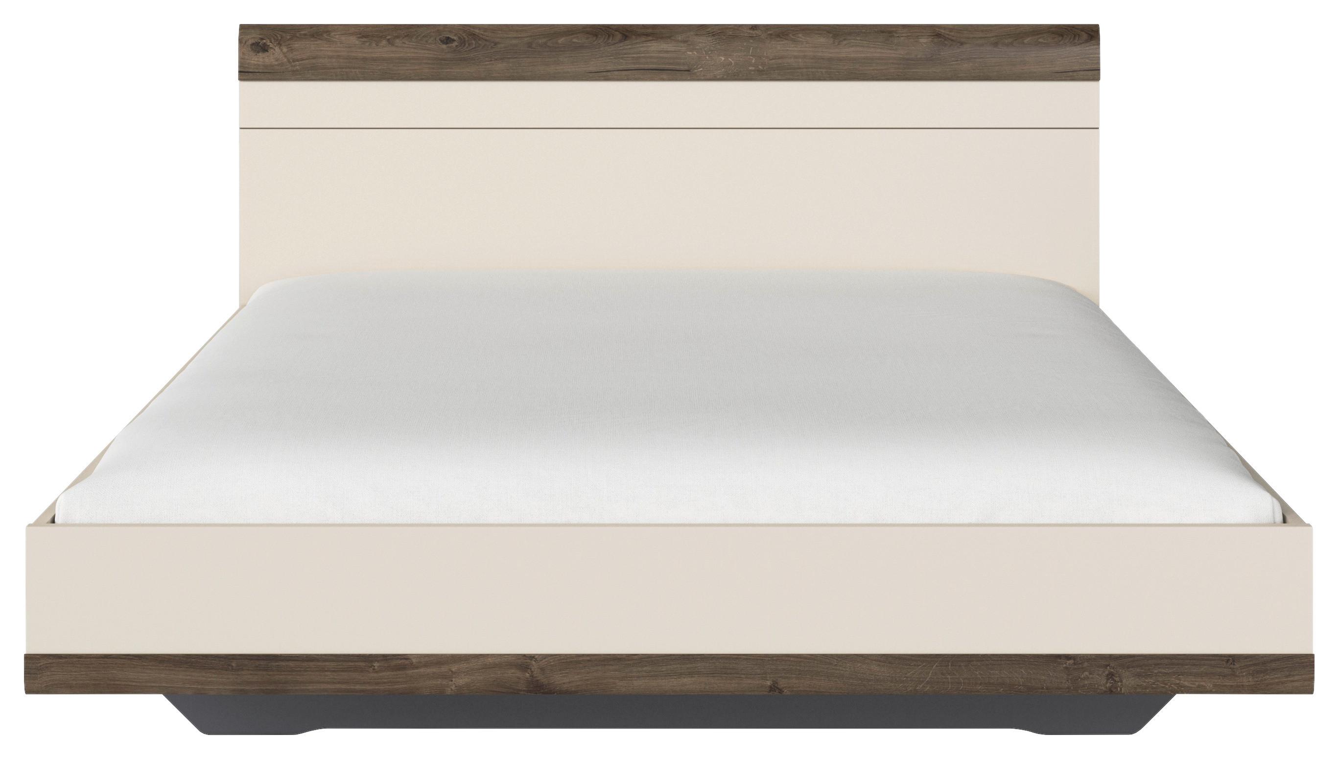 Doppelbett Sajo-extra 180x200 Cm Champagner - Champagner, Trend, Holzwerkstoff (180/200cm)