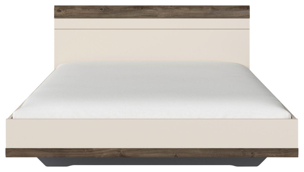 Doppelbett Sajo-Extra 180x200 cm Champagner - Champagner, Trend, Holzwerkstoff (180/200cm)