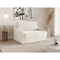Schlafsofa Fly Creme, B: 136 cm - Creme/Schwarz, Design, Textil (136/86/113cm) - MID.YOU