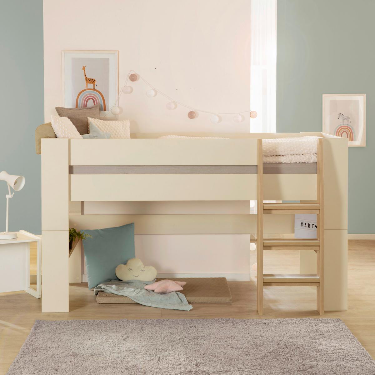 Bett Flexi Grow Loft Kaschmir, Lf 90x200 Cm - Kaschmir, KONVENTIONELL, Holzwerkstoff (90/200cm) - Roba
