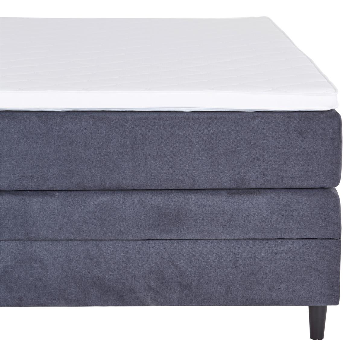 Boxspringbett Kleopatra - Anthrazit, KONVENTIONELL, Holz/Holzwerkstoff (180/200cm) - Ondega