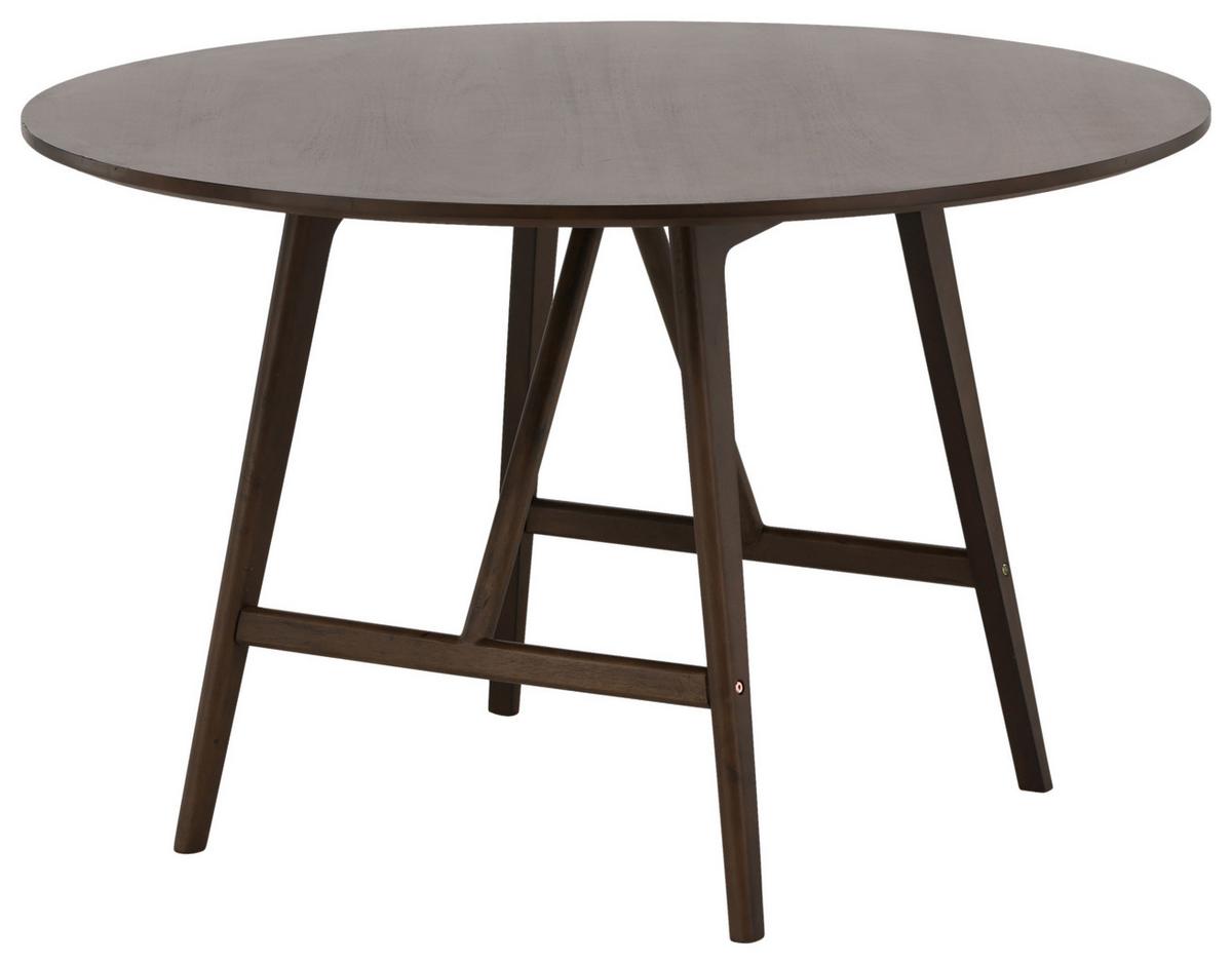 Esstisch Kaseidon - Dunkelbraun, Design, Holz/Holzwerkstoff (100/100/75cm) - Livetastic