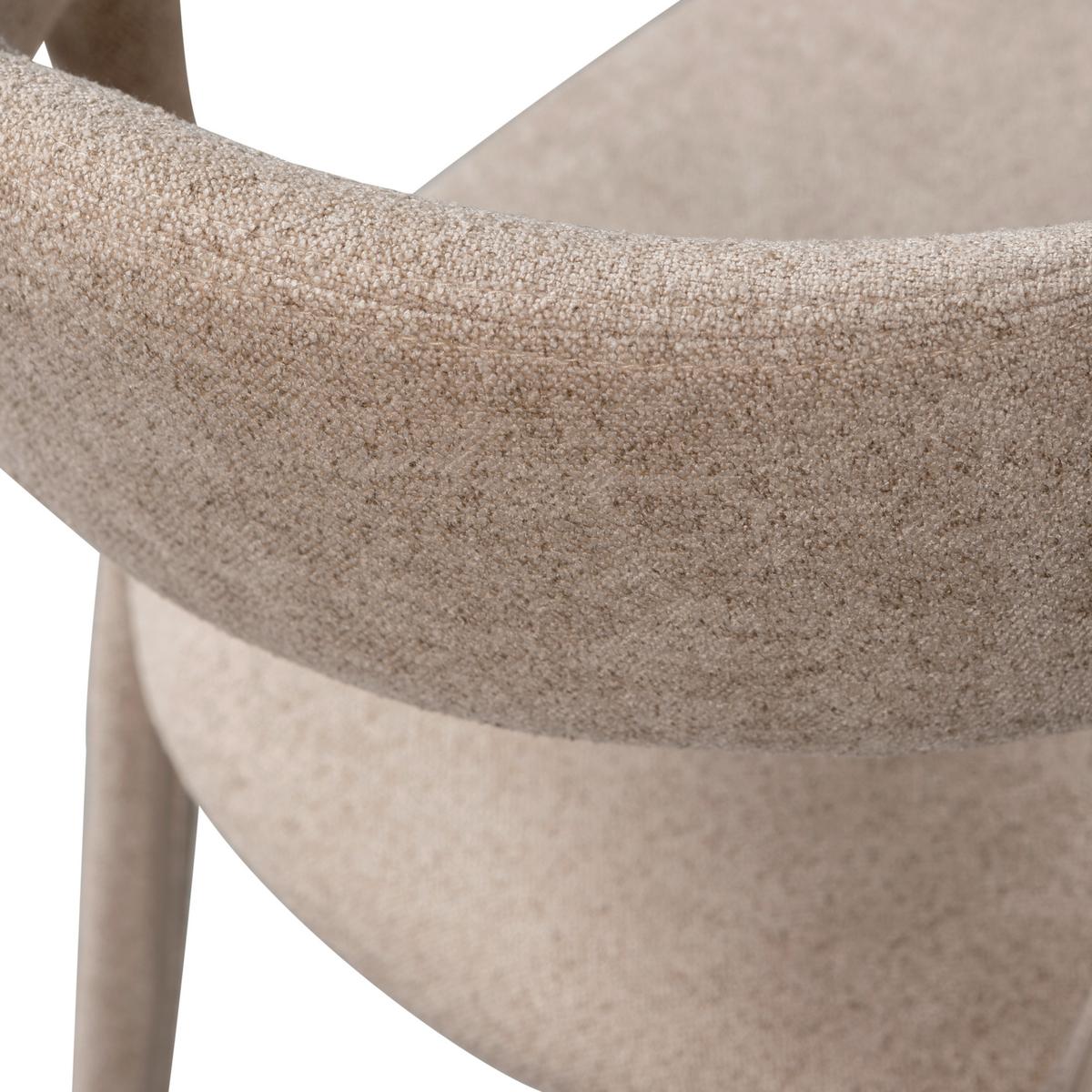 Stuhl-Set Noble Sandfarben B: 51cm - Sandfarben, MODERN, Textil (51/76/56cm) - Livetastic