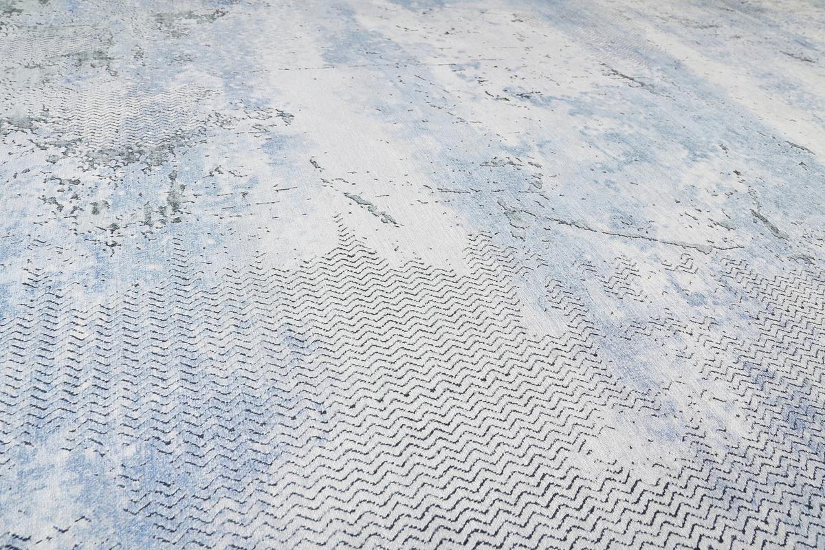 Webteppich Radiate Blau/Grau 120x170 cm - Blau/Grau, Design, Textil (120/170cm) - WECON HOME
