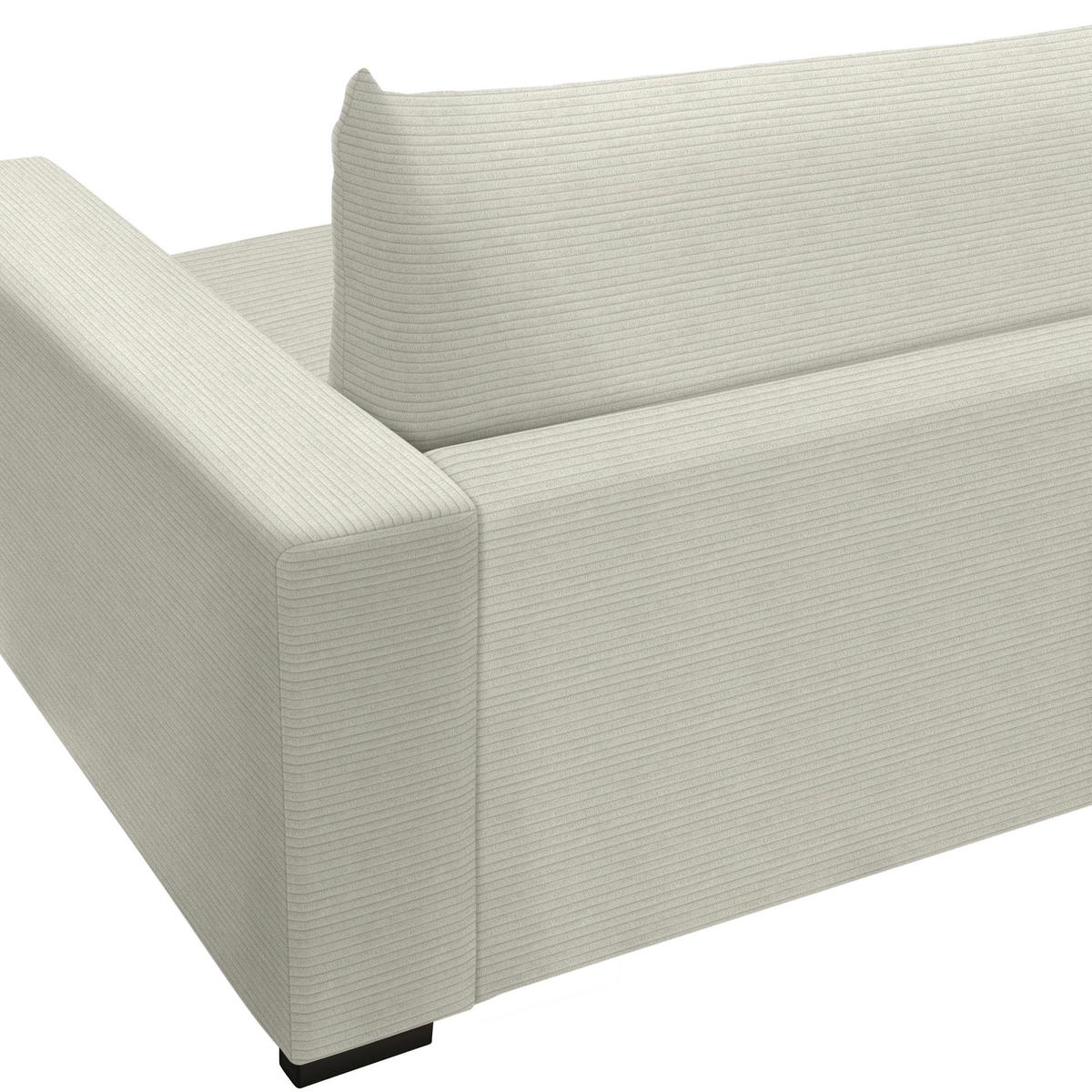 Mega pohovka PEDRO 1200, béžový manšestr - béžová, Moderní, kov/dřevo (261/83/124cm) - Mömax