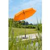 Sonnenschirm Locarno BxHxT: 200x220x200 cm Orange - Silberfarben/Orange, Basics, Textil/Metall (200/220/200cm) - Schneider