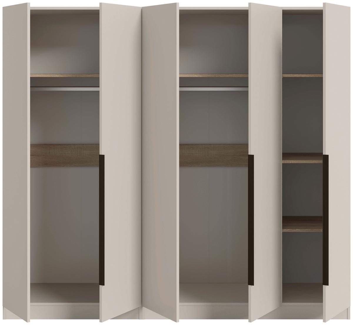 DREHTÜRENSCHRANK Kopenhagen Kaschmir B: 200cm - Kaschmir, MODERN, Holzwerkstoff (200/181/52cm) - Livetastic