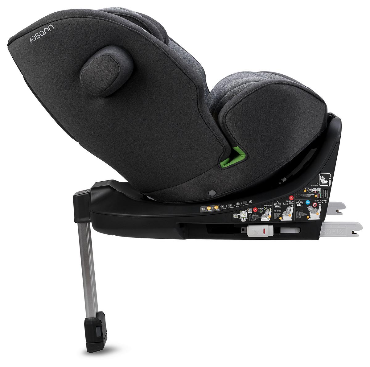 Reboarder-kindersitz Kinderautositz One360 Sl - Grau, Basics, Kunststoff (48/43cm) - Osann