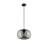 Pendelleuchte 60738 Ink - Schwarz/Grau, Design, Glas/Metall (29,50/140cm) - Fischer & Honsel