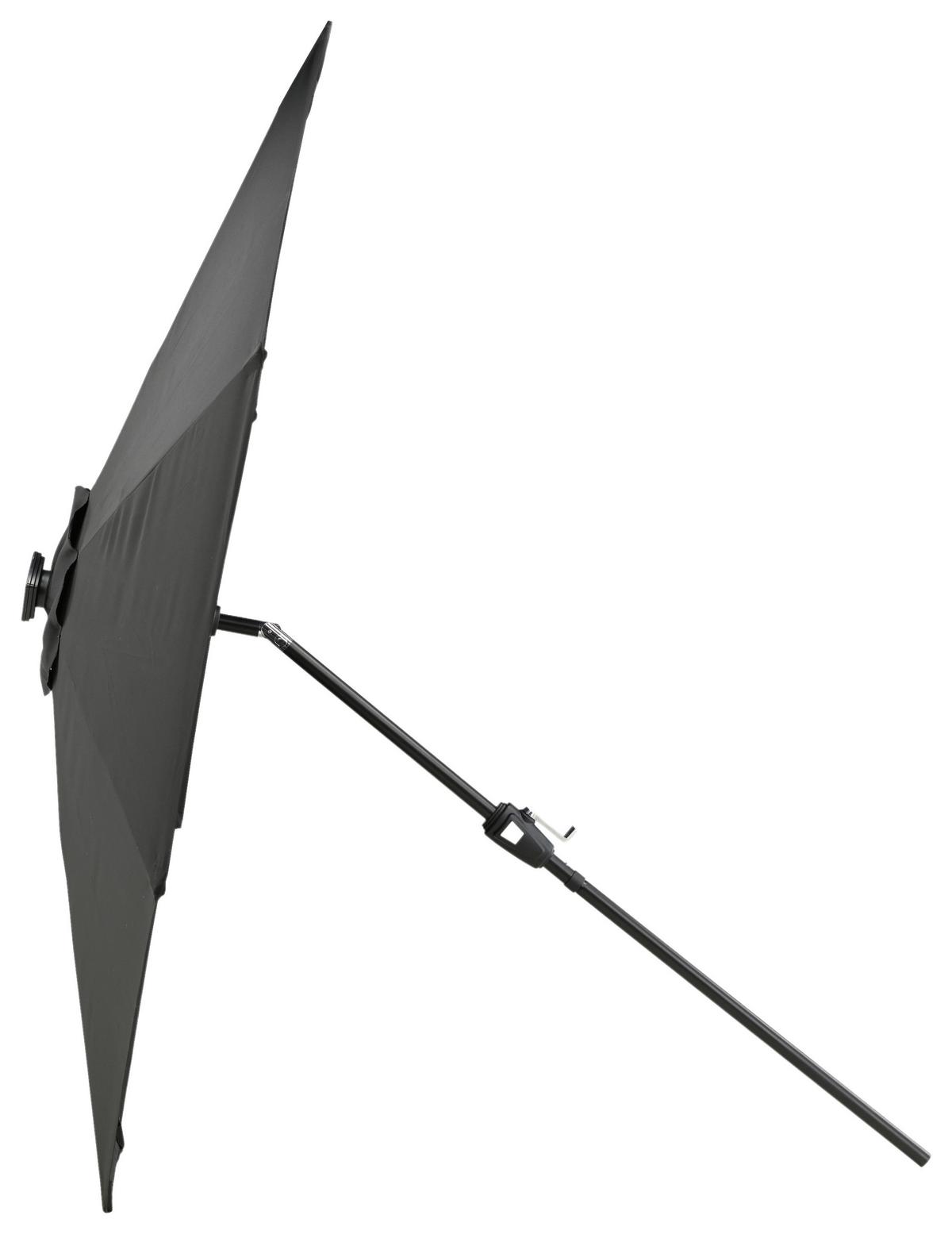 Sonnenschirm Sabal DM: 270cm H: 241cm Schwarz - Schwarz, KONVENTIONELL (270/241/270cm) - Gardenson