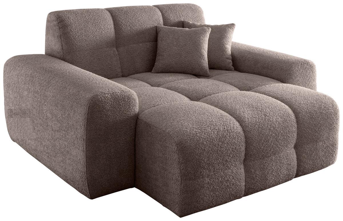 XXL-Sessel Bosco, Taupe B: 181 cm - Taupe/Schwarz, MODERN, Textil (181/87/155cm) - Livetastic