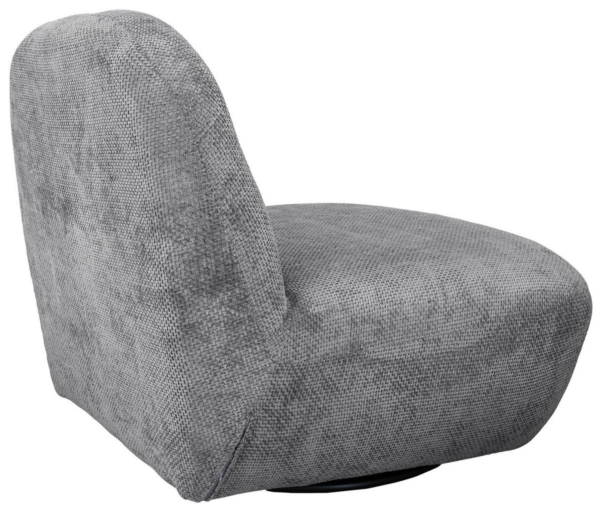 Relaxsessel Bunty Grau B: 85 Cm - Schwarz/Grau, Basics, Textil (85/74/85cm) - Livetastic