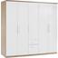 Kleiderschrank Wien 226cm - Eichefarben/Weiß, KONVENTIONELL, Holzwerkstoff (226/212/54cm) Kleiderschrank Wien 226cm - Eichefarben/Weiß, KONVENTIONELL, Holzwerkstoff (226/212/54cm)