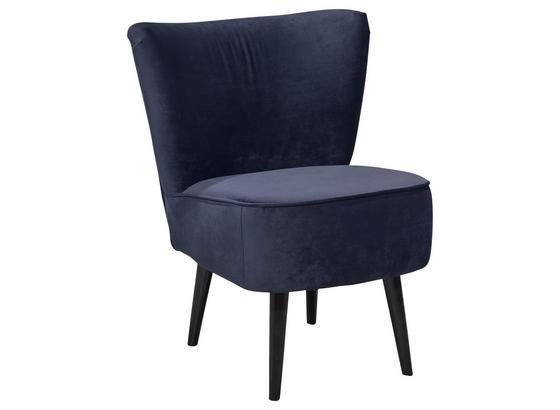 Polsterstuhl Lord Samtbezug Blau, Beine Massivholz Schwarz - Blau/Schwarz, Trend, Holzwerkstoff/Textil (65/89/70cm) - Carryhome Polsterstuhl Lord Samtbezug Blau, Beine Massivholz Schwarz - Blau/Schwarz, Trend, Holzwerkstoff/Textil (65/89/70cm) - Carryhome