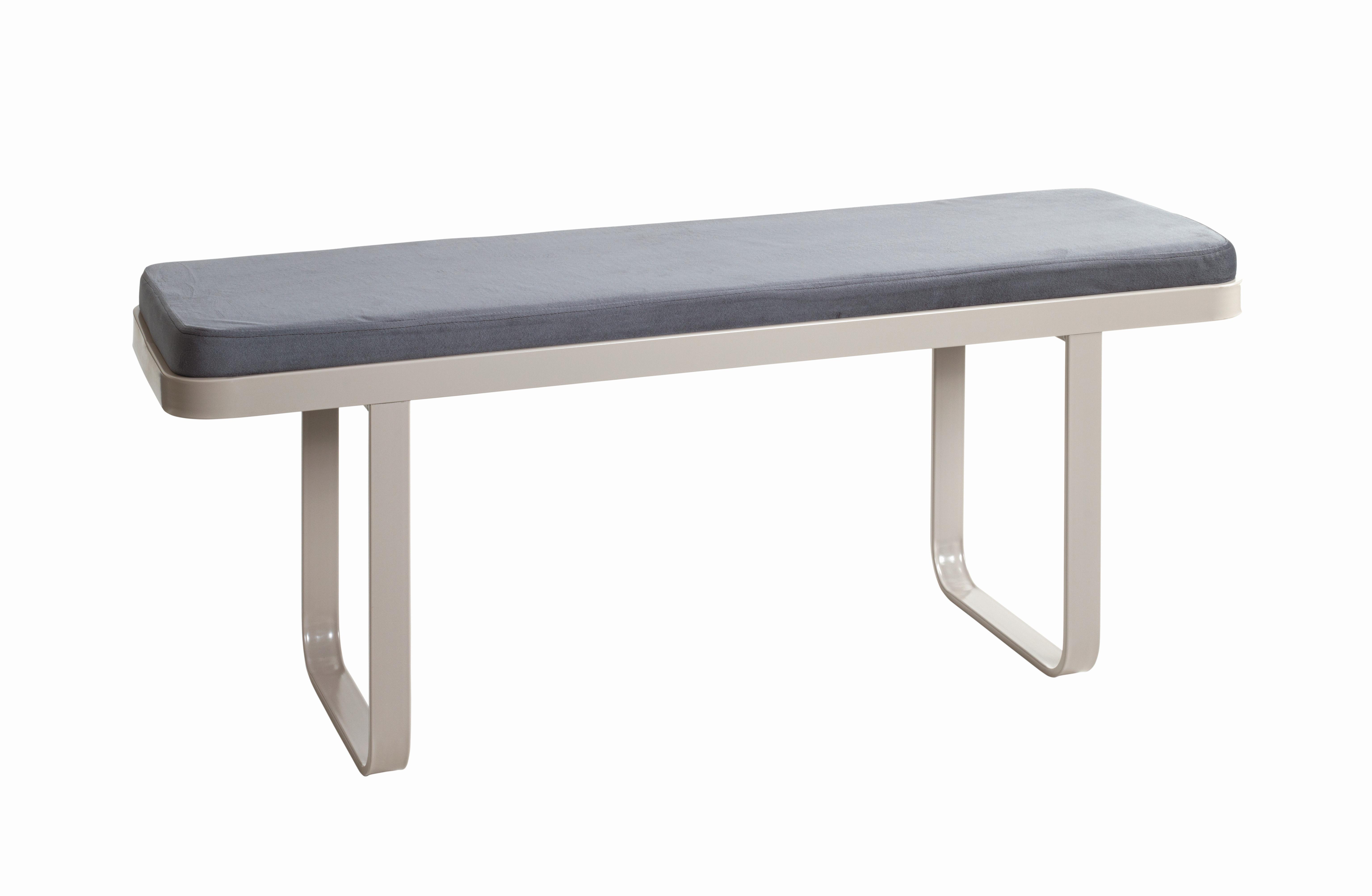 LAVICA DARIO 2 - kašmírová/antracitová, Konventionell, kov/textil (115/48/36cm)