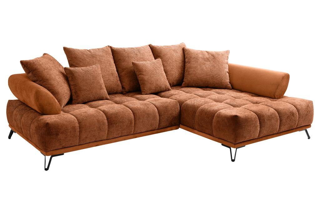 LARGO, pravá, medená, potreba šírky dverí 90 cm - medená/čierna, Modern, kov/textil (262/184cm)