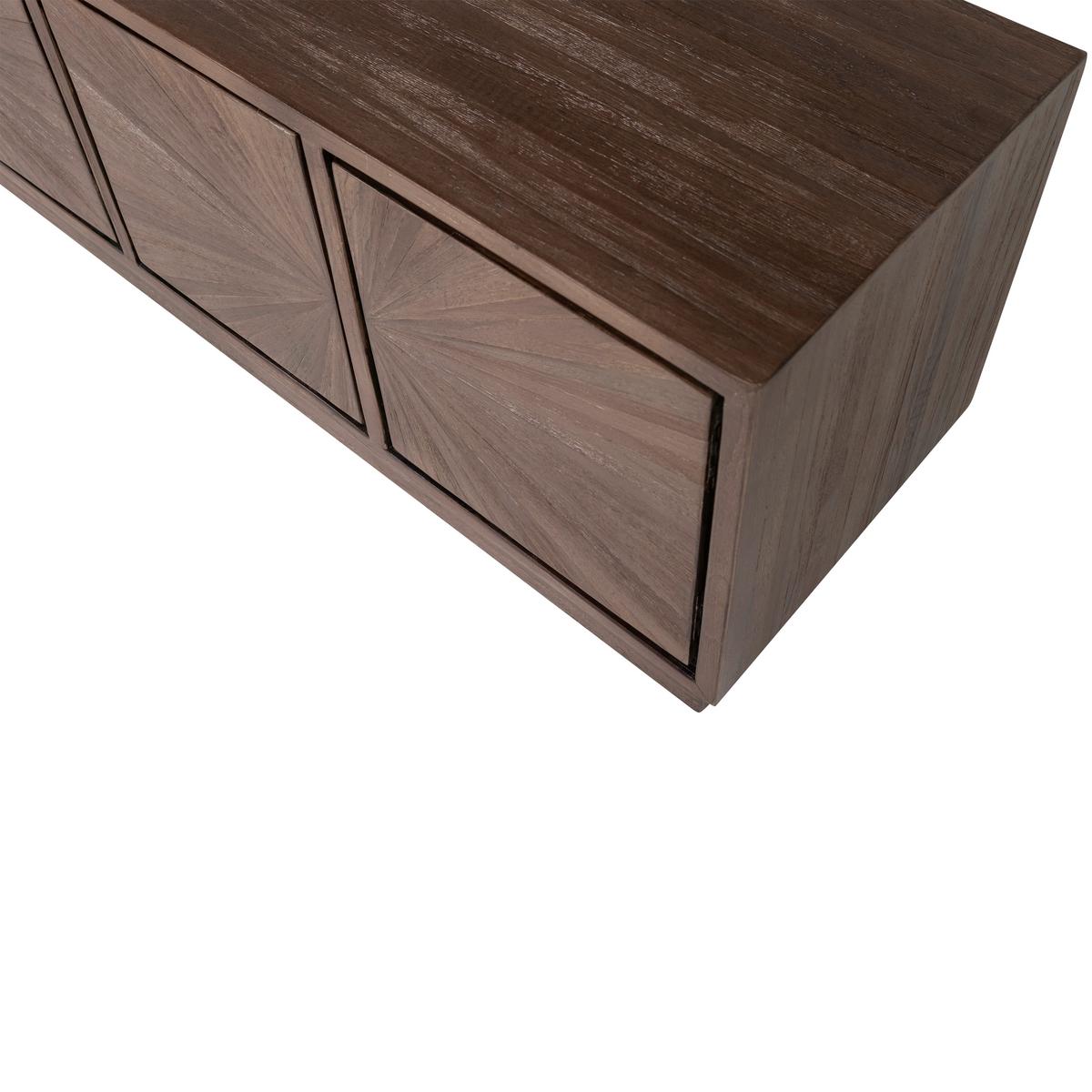 LOWBOARD Sun Braun B: 150cm - Braun, Design, Holz (150/45/44cm) - Livetastic