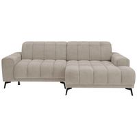 Rohová sedačka LAYA, pravá, hnědá tkanina MEMPHIS - hnědá, Moderní, textil (250/155cm) - Premium Living
