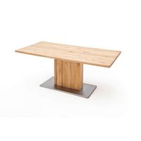 Esstisch Eiche Greta 160x90 Cm Geteilte Platte - Eichefarben, Design, Holz/Holzwerkstoff (160/90/77cm) - Livetastic