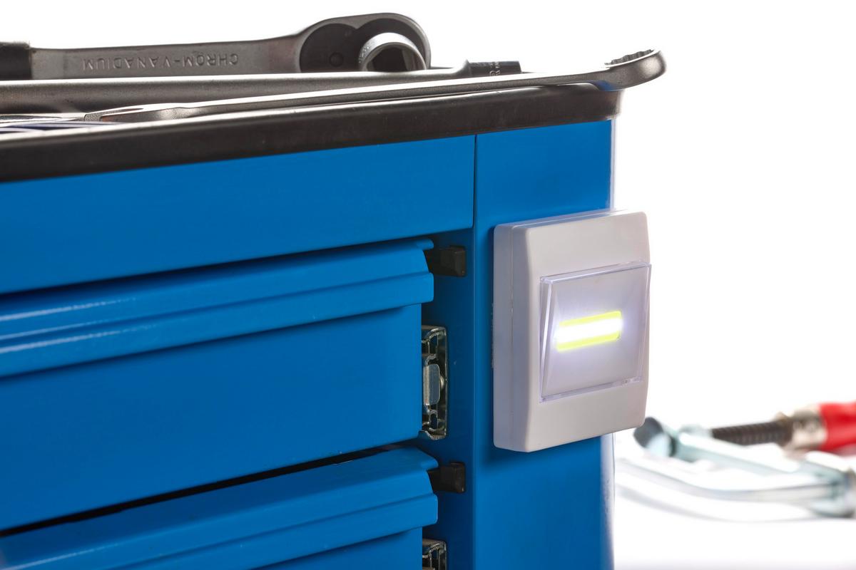 LED-Wandlicht LED-Wandlicht mit Schalter Cob - Weiß, Basics, Kunststoff (8/9/2cm)