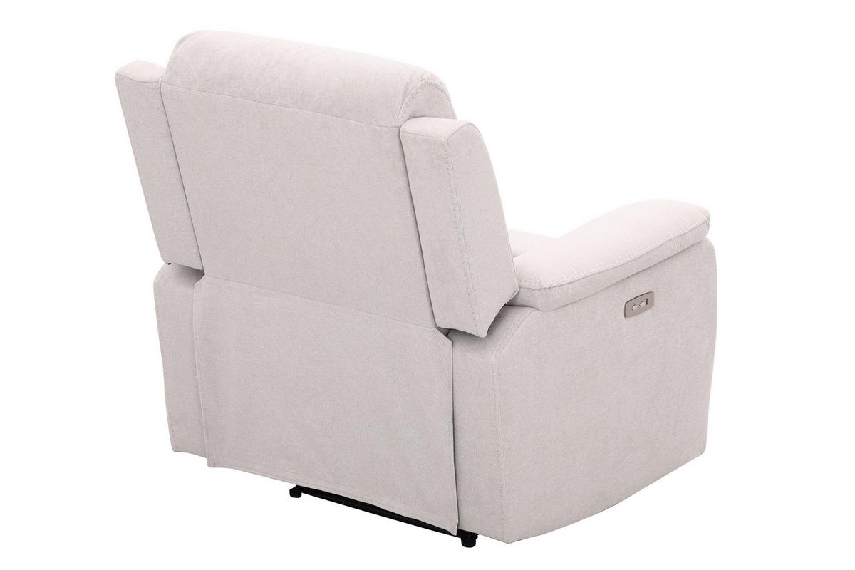 Relaxačné kreslo MANCHESTER, béžová - čierna/béžová, Konventionell, textil/plast (82/103/96cm) - Based