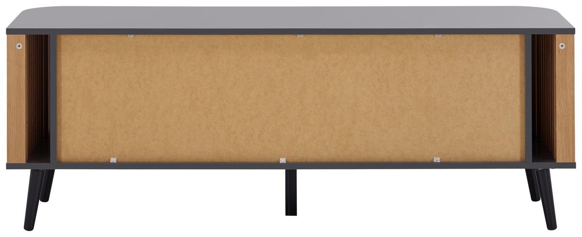 TV komoda PURE - šedá, Design, kompozitní dřevo (138/50/40cm) - Premium Living