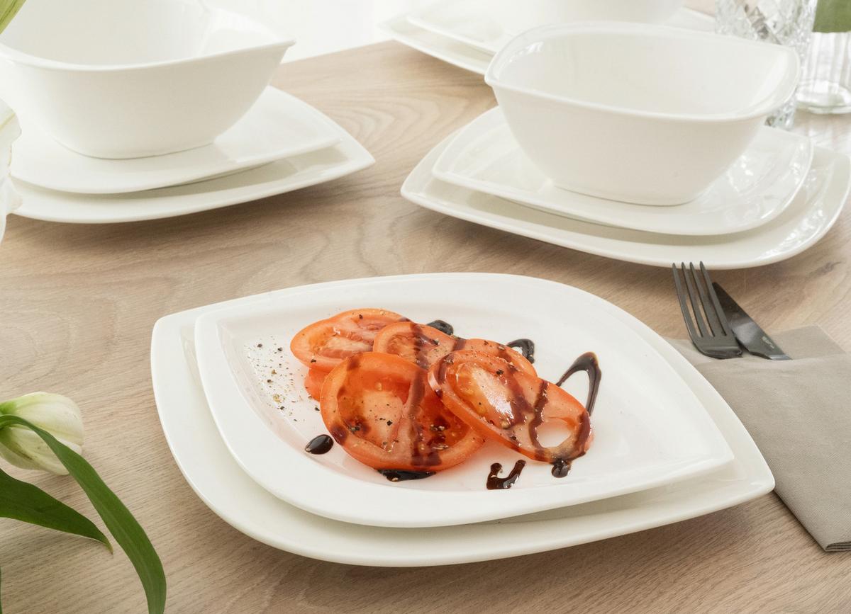 Tafelservice Melbourne Weiß 12--Teilig - Weiß, Basics, Keramik - Creatable