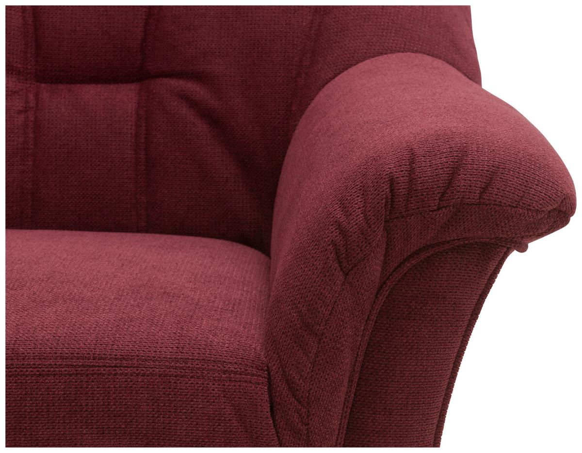 Ecksofa Papenburg Beerenfarben - Beere/Schwarz, KONVENTIONELL, Textil (243/192cm) - MID.YOU