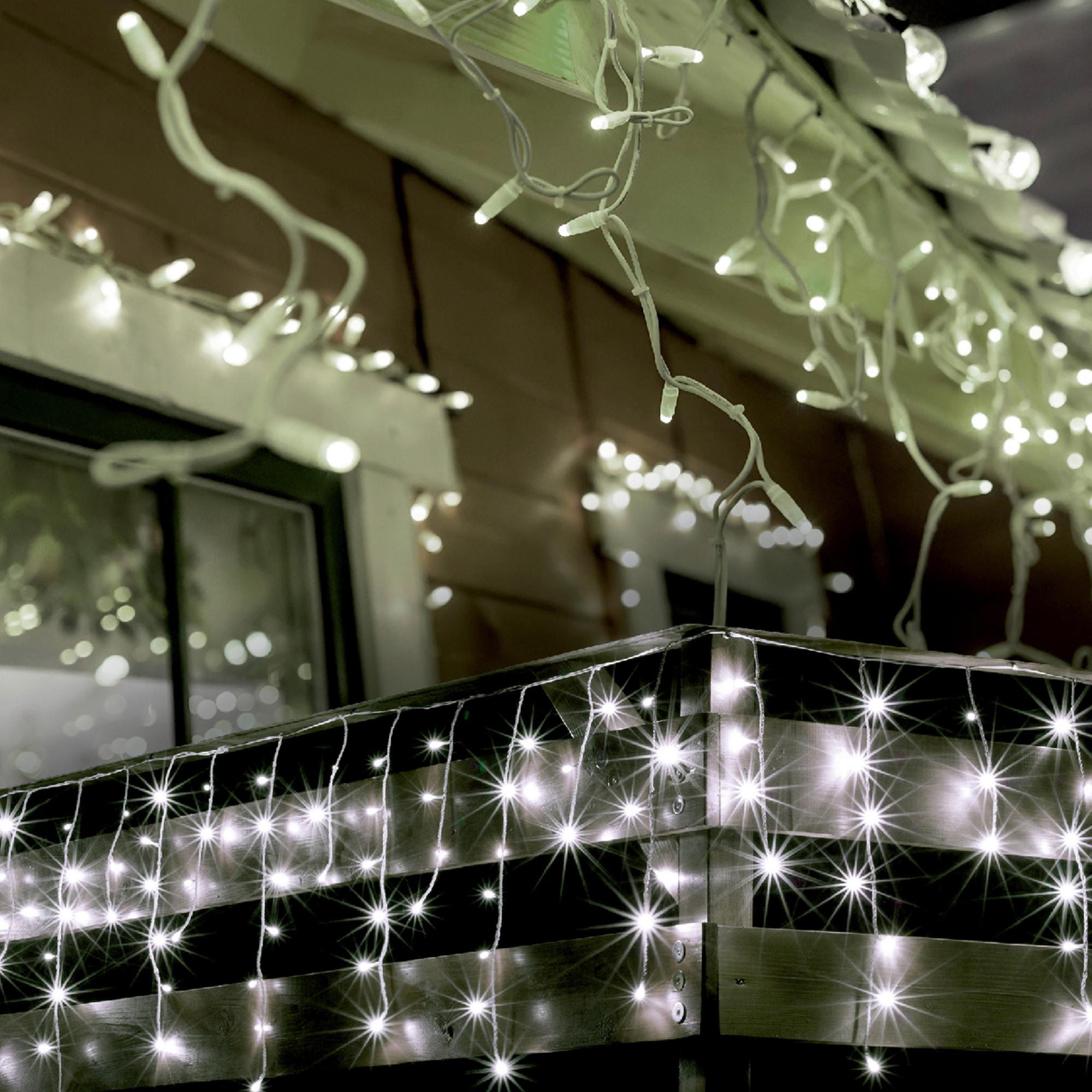 Fényfüzér Led-Es Fényfüggöny - fehér, Basics, műanyag/fém (1500/60cm)