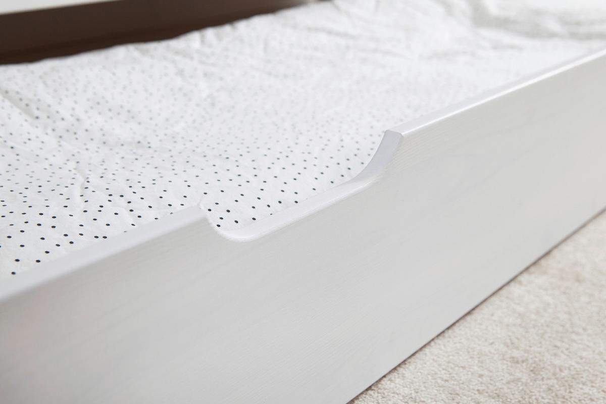 Hausbett Kay - Weiß/Naturfarben, MODERN, Holz/Textil (80/160cm) - MID.YOU