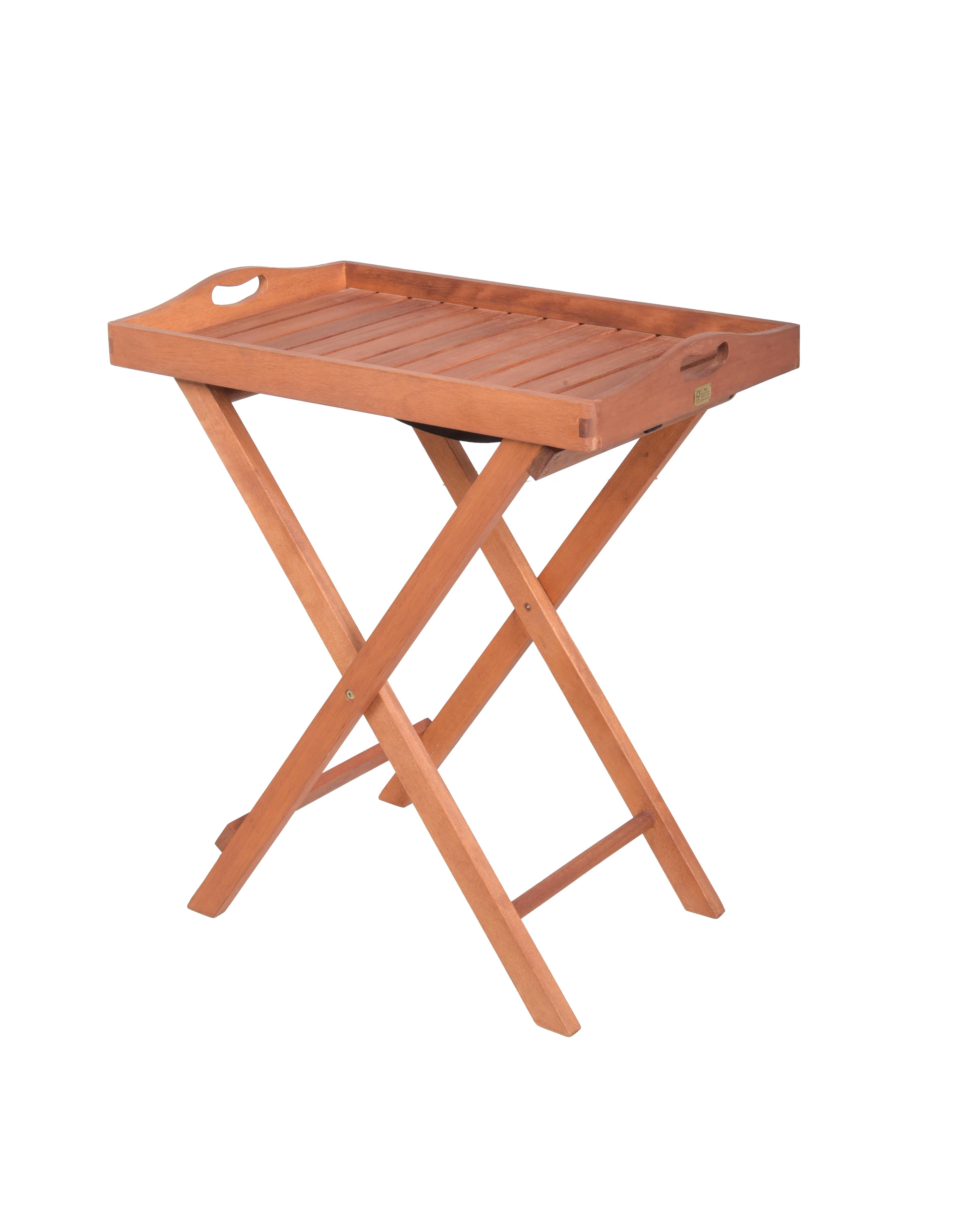 Gartenbeistelltisch Dallas - Braun, Basics, Holz (44/74/68cm) - Gardenson