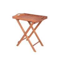 Gartenbeistelltisch Dallas - Braun, Basics, Holz (44/74/68cm) - Gardenson