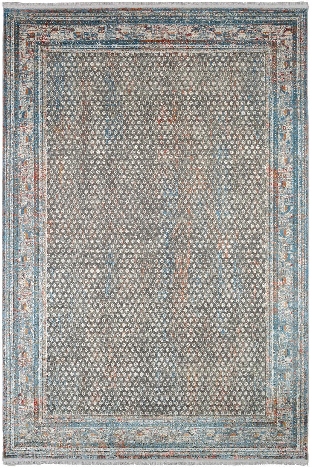 WEBTEPPICH MONZA - Multicolor/Grau, KONVENTIONELL, Textil (67/130cm) - Dieter Knoll