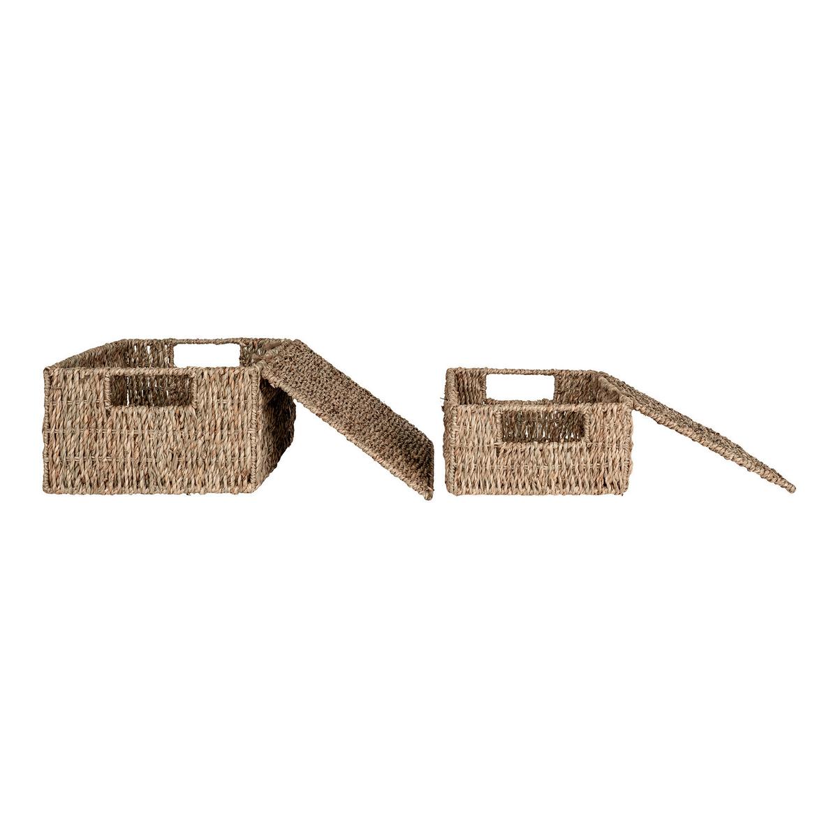 Korbset Venoso Braun 2-teilig - Braun, Design, Holz (28/20/11cm)