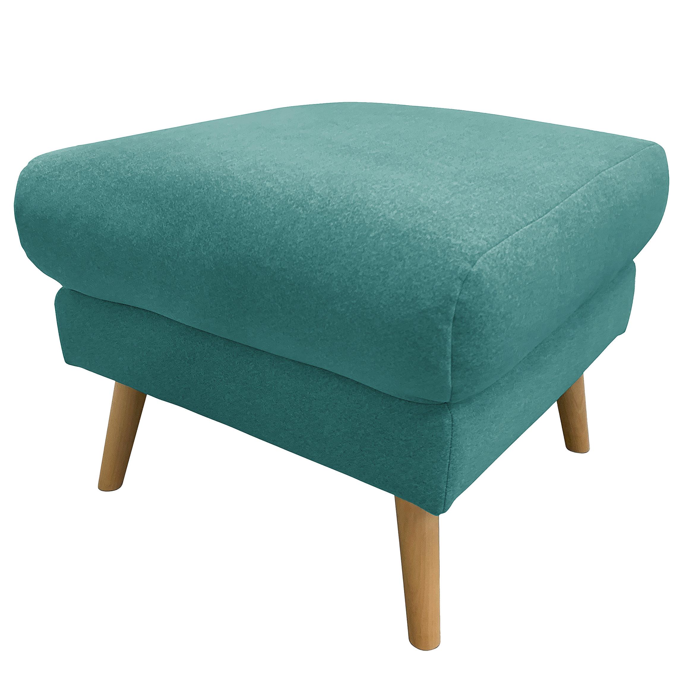 Hocker Tromso Türkis B: 61 Cm - Türkis/Buchefarben, Design, Textil (61/49/65cm) - Livetastic