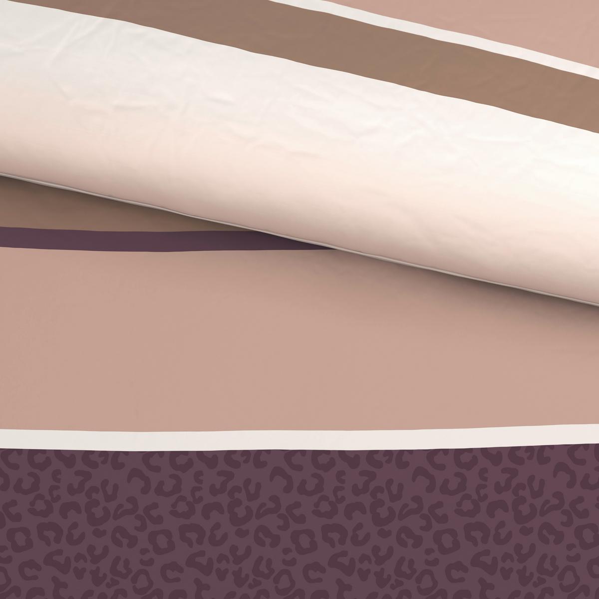 BETTWÄSCHE MARLENE - Beige/Lila, MODERN, Textil - Luca Bessoni