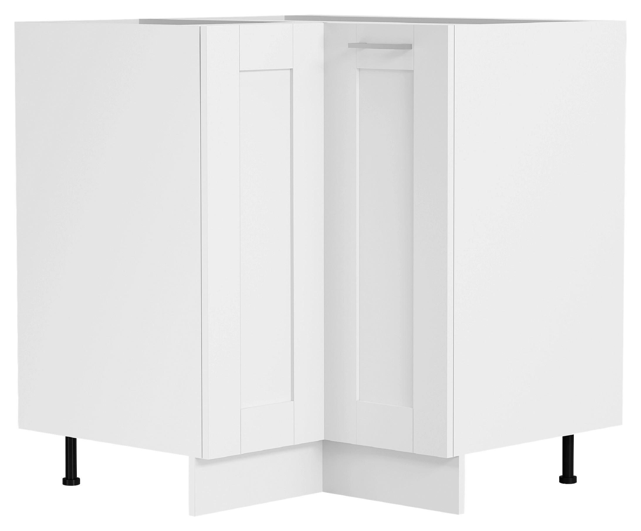 Küchenunterschrank Colura 76cm Weiß - Weiß, Trend, Holzwerkstoff/Kunststoff (76/82/76cm) - MID.YOU