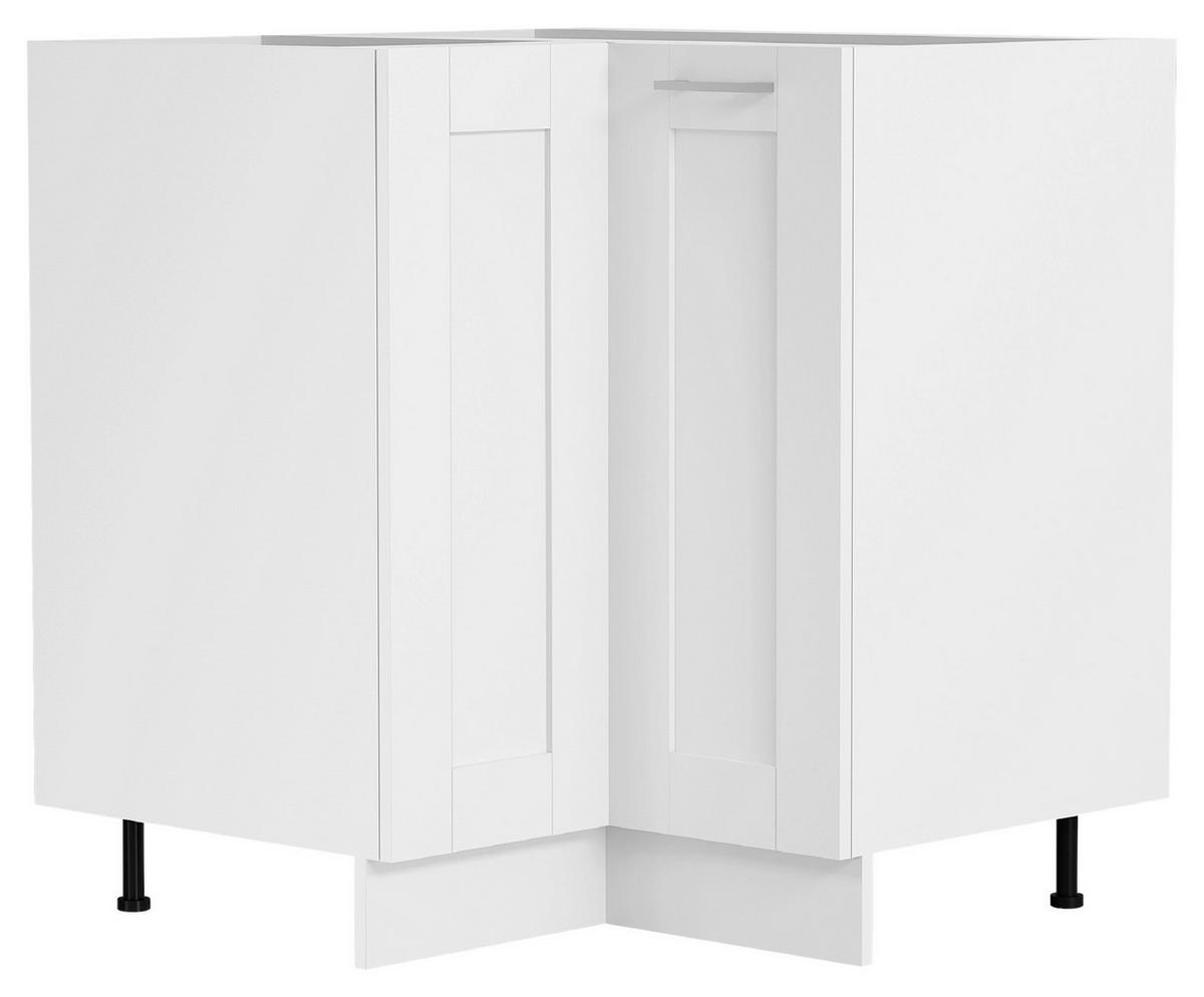 Küchenunterschrank Colura 76cm Weiß - Weiß, Trend, Holzwerkstoff/Kunststoff (76/82/76cm) - MID.YOU