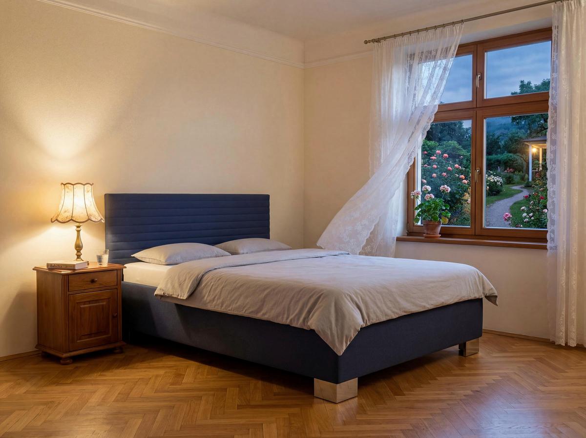 Čalouněná postel COMO 2 140x200 cm, tmavě modrá - barvy stříbra/světle modrá, Konvenční, dřevo/textil (140/200cm)